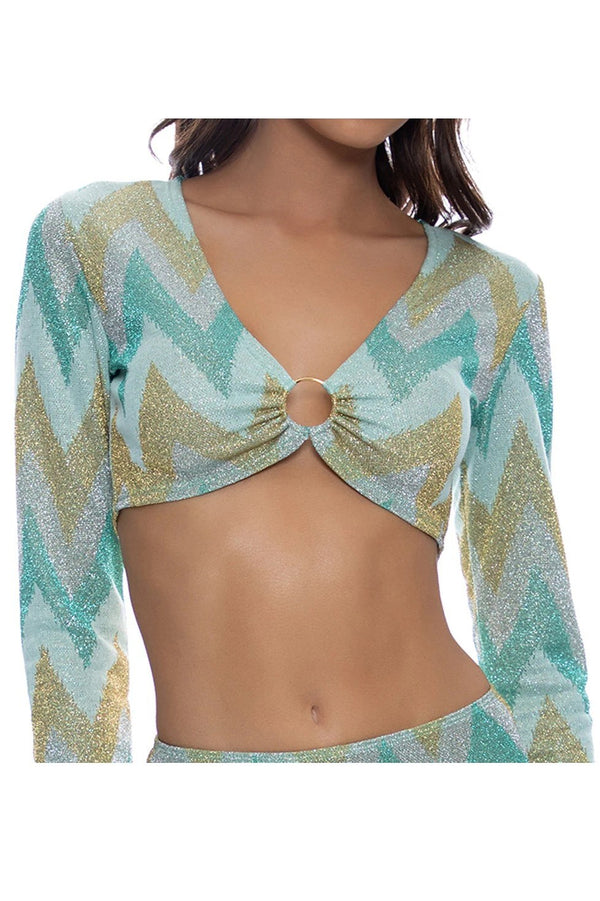 Luli Fama Queen Luli Ring Long Sleeve Top